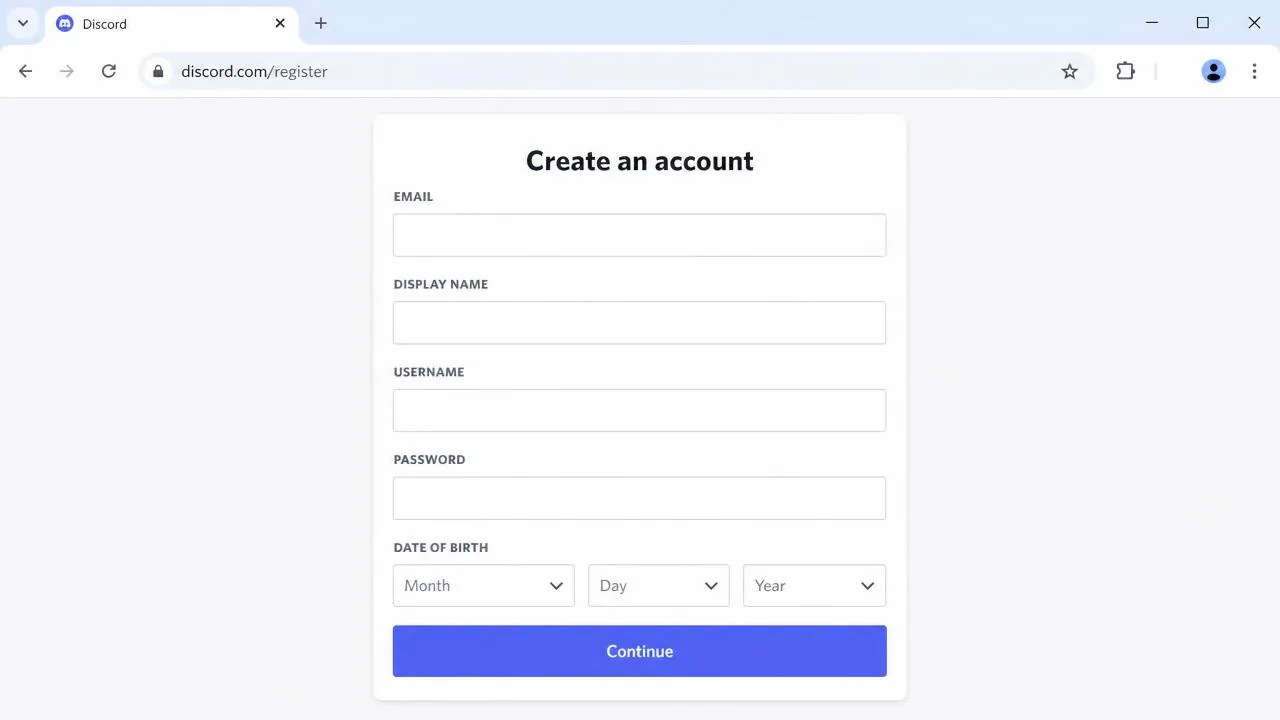 Pas 1: Deschide pagina Discord